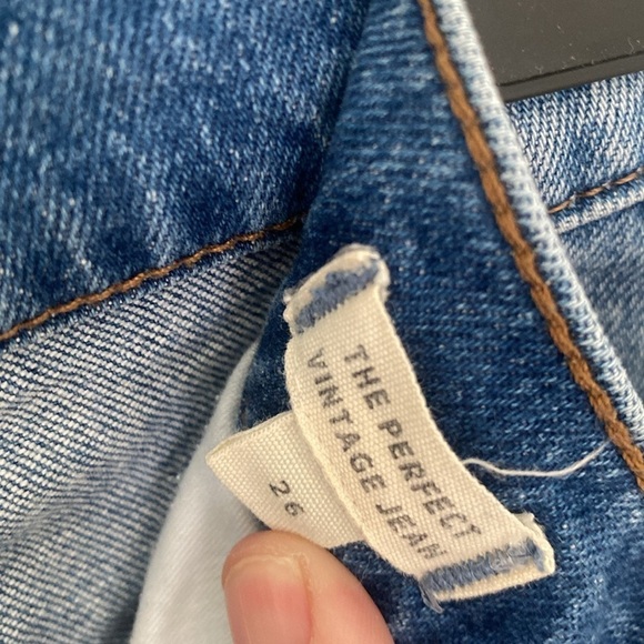 Madewell Perfect Vintage Crop Jeans Distressed Medium Wash Size 26 - Picture 4 of 6